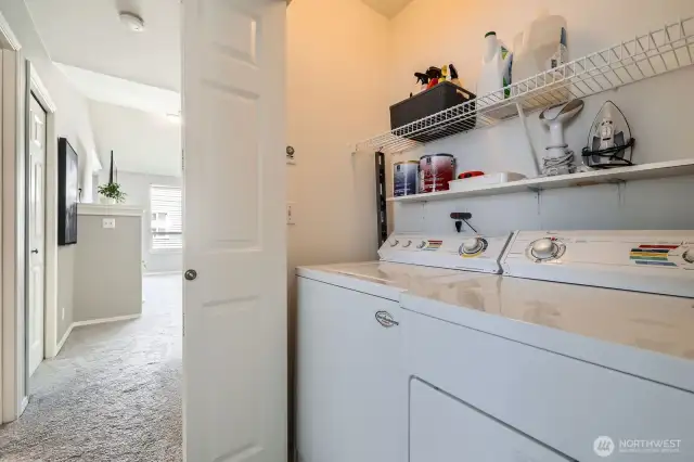 Laundry closet.