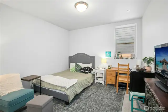lower level bedroom , has en suite 3/4 bath
