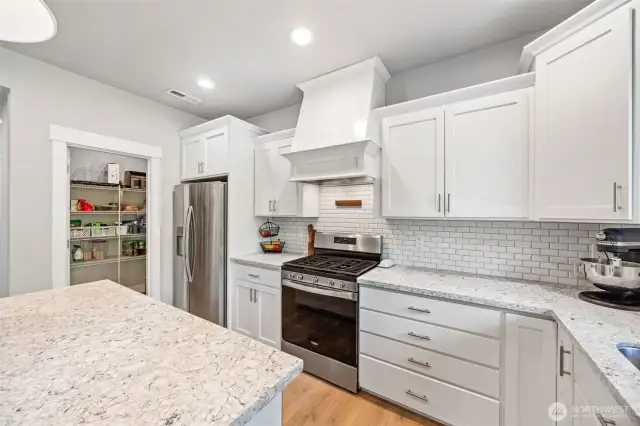 Stainless appliances and walk in pantry!