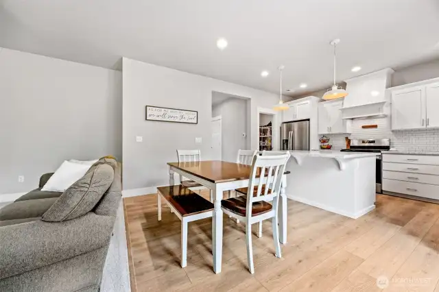 Dining room space.