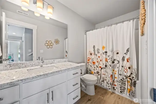Full bath on 2nd floor