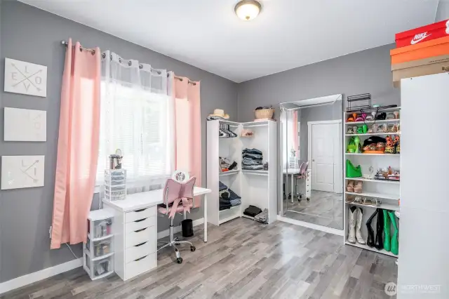 Main floor secondary bedroom.