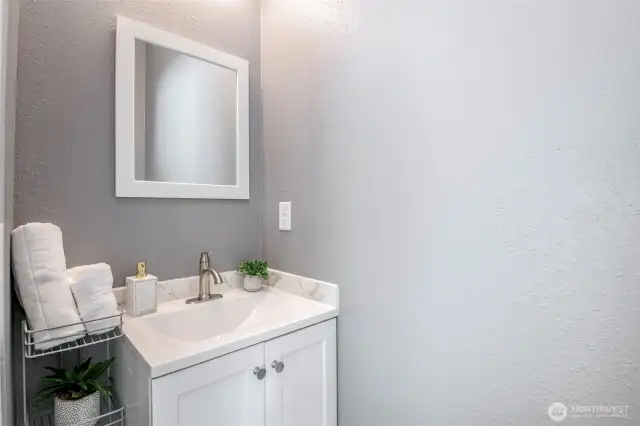 Main floor half bath.