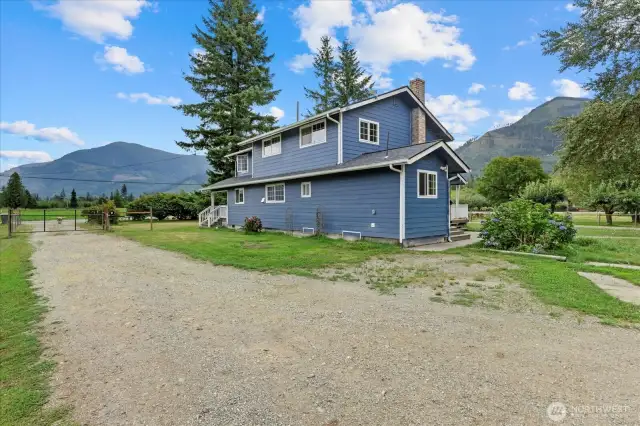 The home & buildings need a little TLC, but a  large property this level & dry is hard to find.