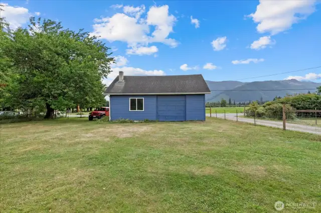 The detached 896 sq. ft ~2-car garage/shop or a possible Multi-Generational/ DADU/MIL.