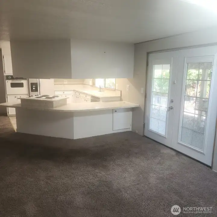 Family room off kitchen