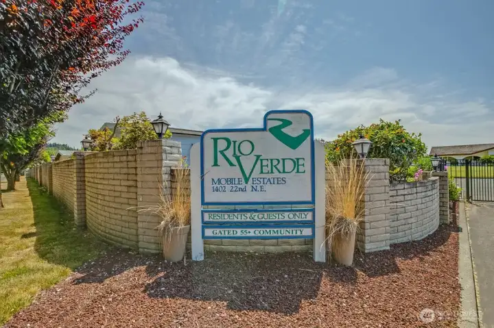 Welcome to Rio Verde Mobile Estates. Gated 55+ community.