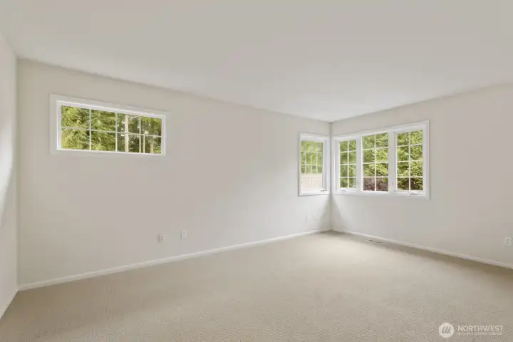 All the bedrooms are generously sized.