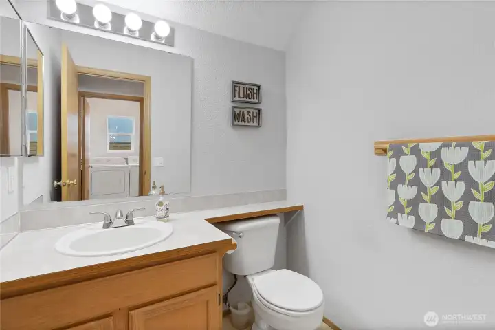 Nice sized half bath
