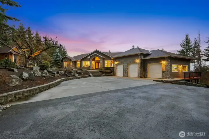 Paved Approach into your 1,139sqft 3-Bay Finished Garage~