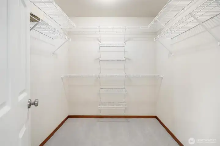 Primary closet