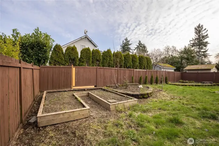 Raised garden beds are ready for your summer veggies!