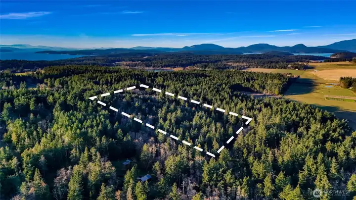 Looking north and northwest over subject property.