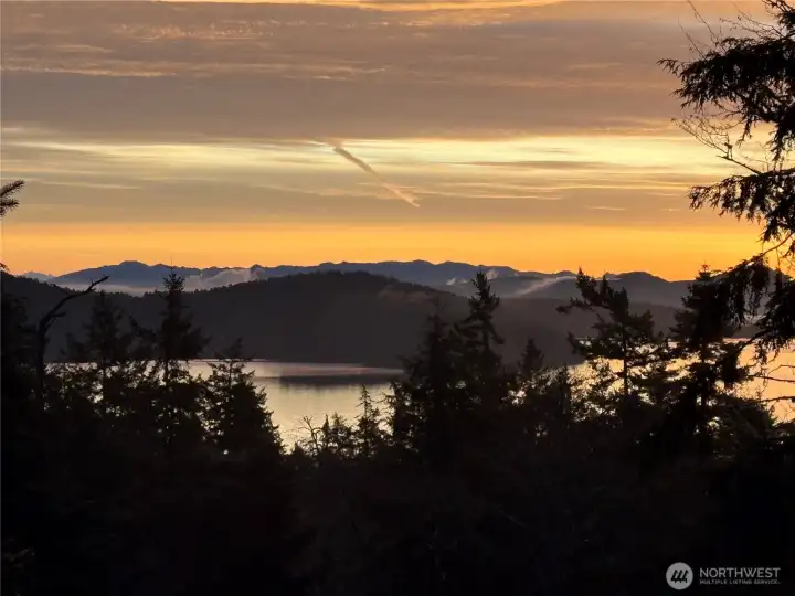 Sunrise view from tent platform. Owner provided photo February 2026