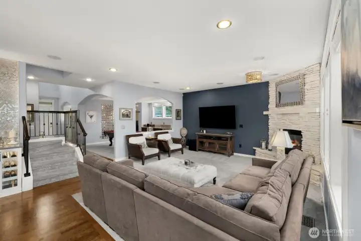 Open floor plans invites easy living and entertaining.