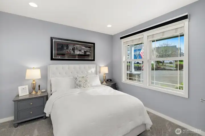 Downstairs bedroom w/ attached 3/4 bathroom!  Perfect guest suite or perfect for multi-generational living!