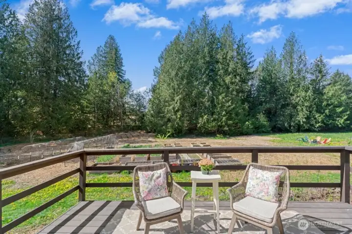 Deck from the kitchen and living room