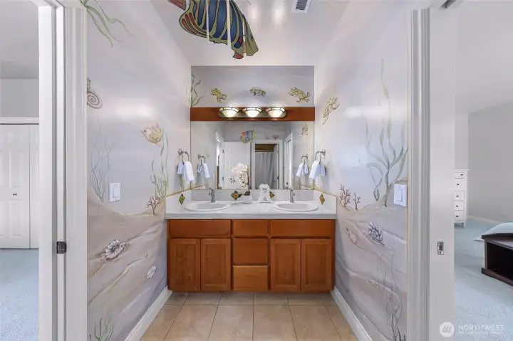 3rd upstairs bathroom (between two large bedrooms)