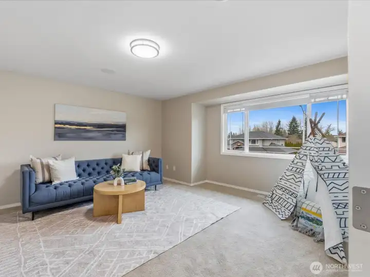 Bedroom #5 is large enough to be a family room or bonus room.