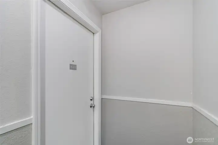 Hallway entry door