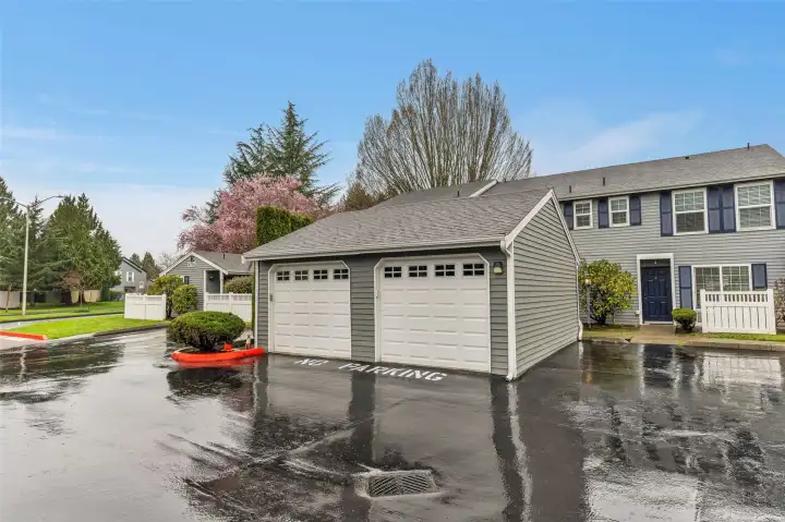 Garage is the one on the left.