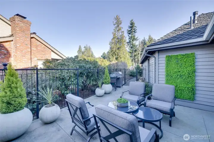 Second patio off the kitchen.