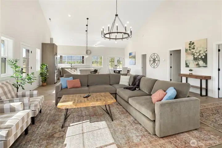 Beautiful, expansive living area perfect for relaxing or entertaining.