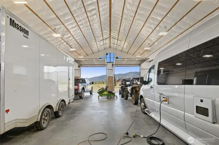 14’ x 14’ doors designed to accommodate larger vehicles and equipment with ease.
