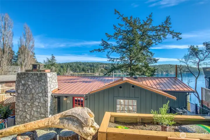 The cottage keeps a low profile.
