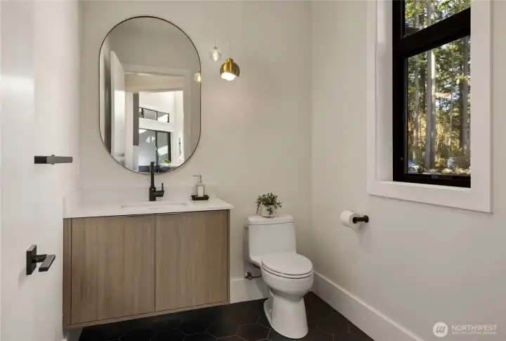 Main floor half bath