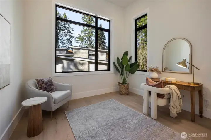 2nd story office or flex room with ensuite bath