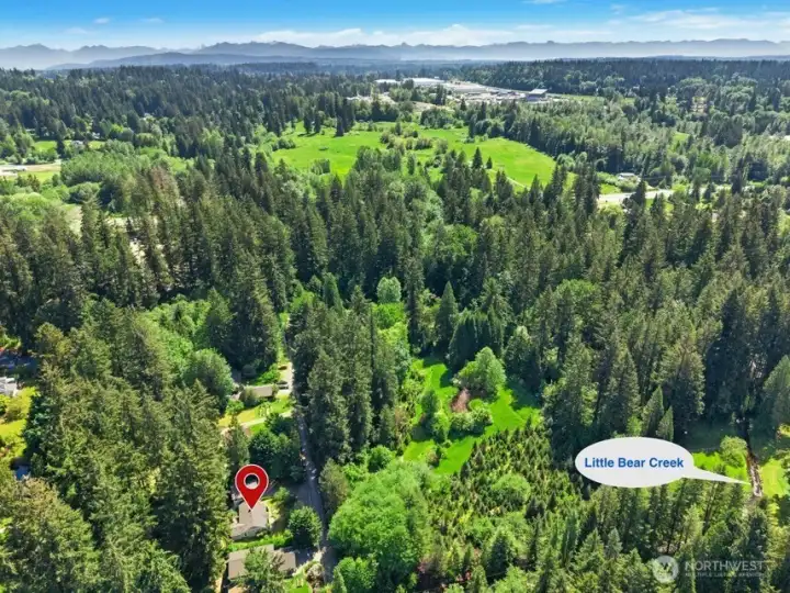 Walk to Little Bear Creek. Walk to Little Bear Creek.