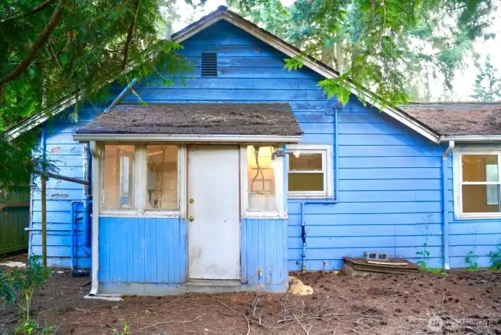 Back door/ Backyard Back door/ Backyard