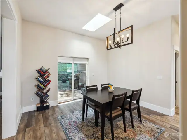 Dining room leads out to your private covered patio/courtyard.