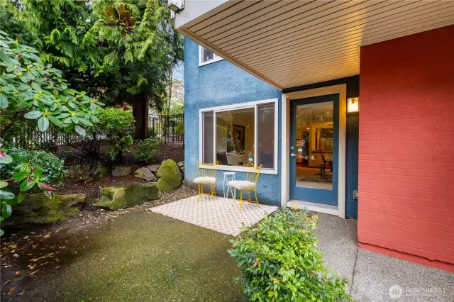 Outdoor space for those warm summer days