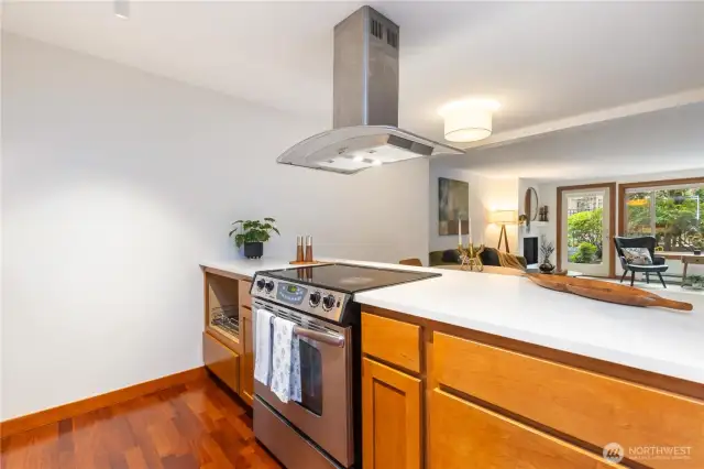 Stylish Kitchen with Quartz countertops