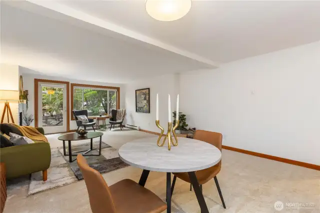 This Condo has a great layout and opens to a nice courtyard patio