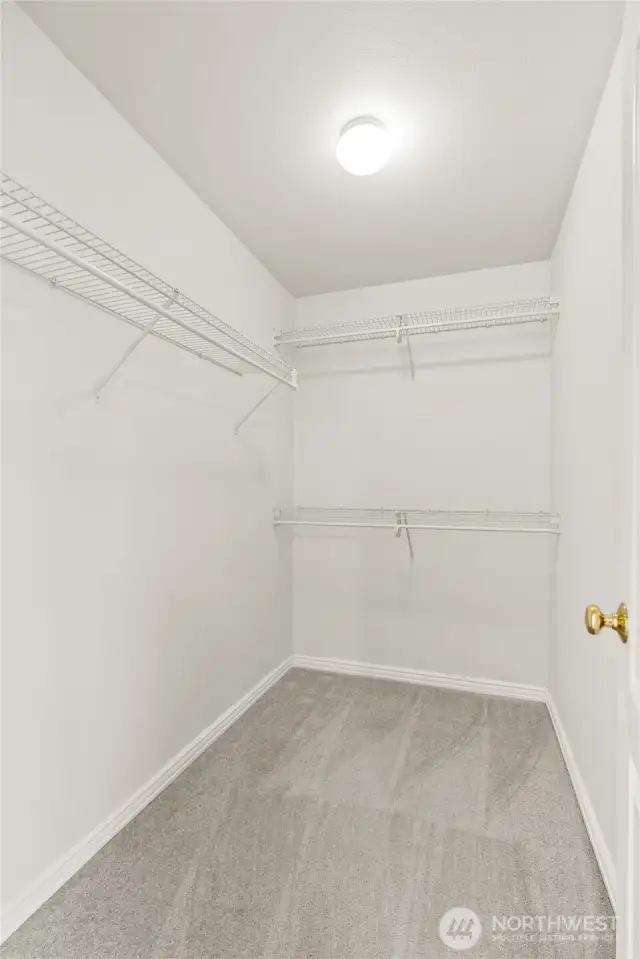 Primary closet