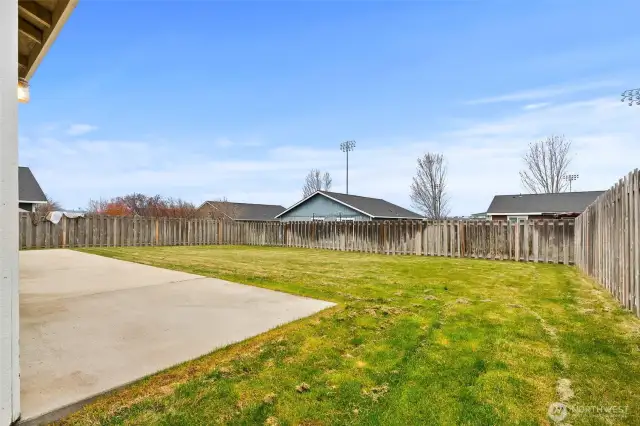 Fenced Backyard