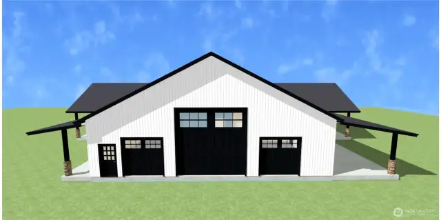 Proposed Home Attached Garage North Elevation