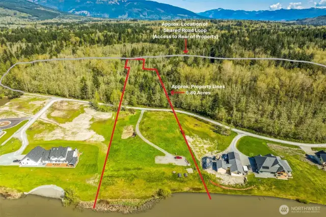 approx 2 acres on lake side of road w/ approx 4 acres on forested side of road