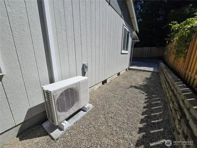 Ductless Heat Pump provides Air Conditioning