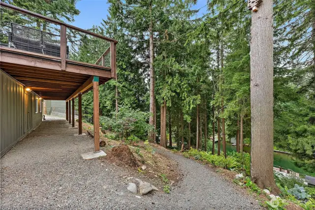 Private path to the lake!