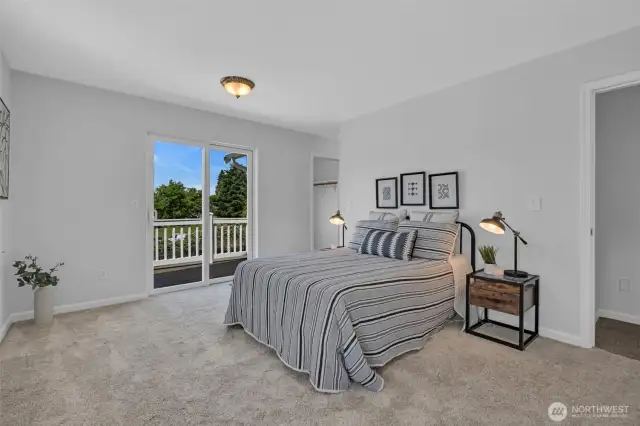 2nd bedroom has its own private balcony, walk in closet and attatched Jack & Jill double vanity full bath. (Possible primary as well)