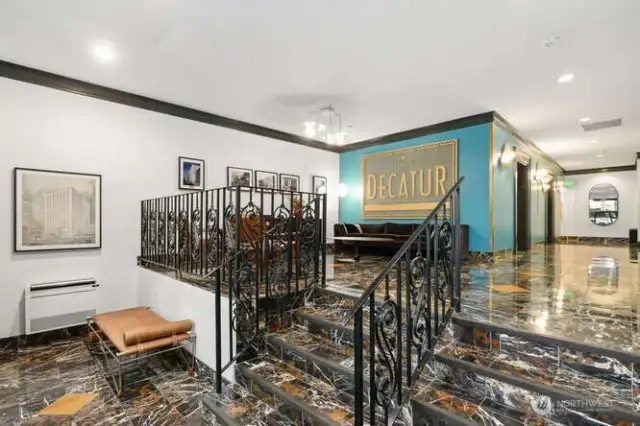 One more lobby photo.  It's an inviting space to welcome you home.