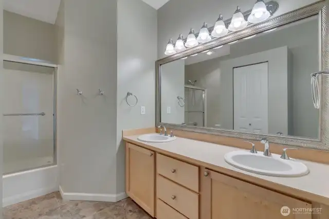 Secondary bathroom situated upstairs