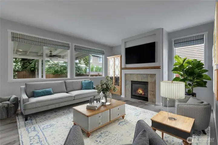 This photo is virtually staged.