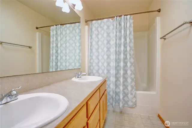 Master Bath with dual sinks