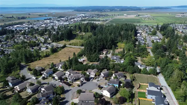 Drone shot showing location