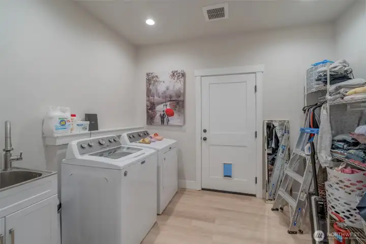 Laundry room and utility storage